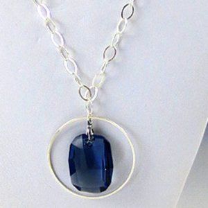 Crystal and Sterling Silver Necklace
